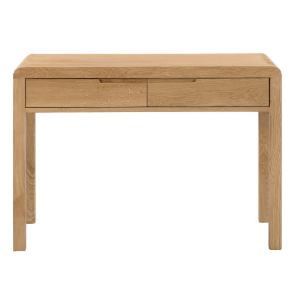 CURVE 2 DRAWER DRESSING TABLE & STOOL ASS - Living with Luxury