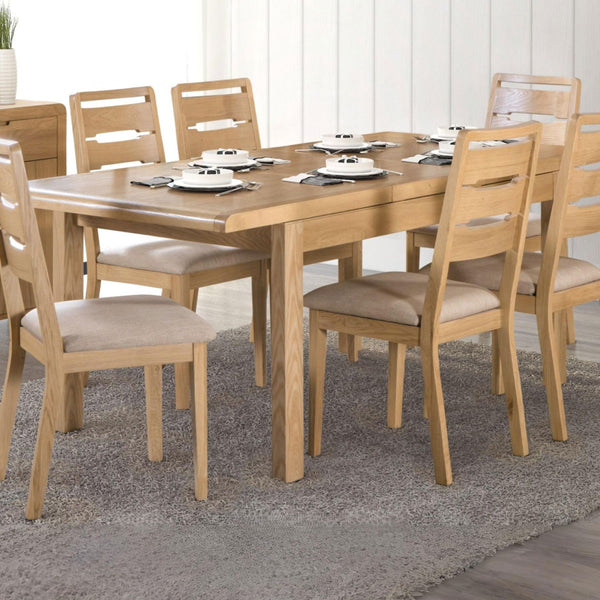 CURVE OAK DINING TABLE - Living with Luxury