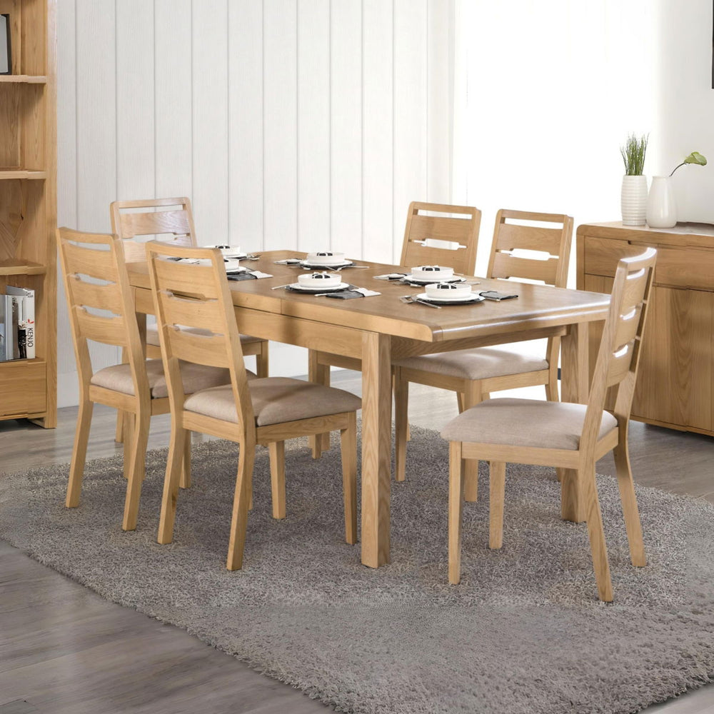 CURVE OAK DINING TABLE - Living with Luxury