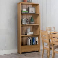 CURVE OAK TALL BOOKCASE - Living with Luxury