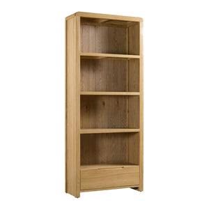 CURVE OAK TALL BOOKCASE - Living with Luxury