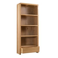 CURVE OAK TALL BOOKCASE - Living with Luxury