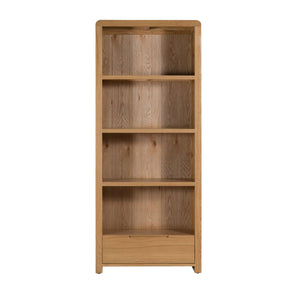 CURVE OAK TALL BOOKCASE - Living with Luxury