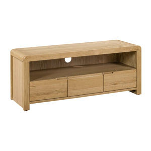 CURVE OAK TV UNIT - Living with Luxury