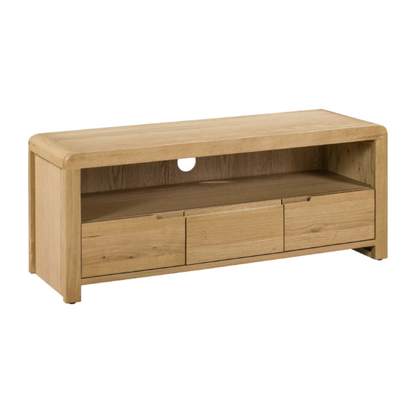 CURVE OAK TV UNIT - Living with Luxury