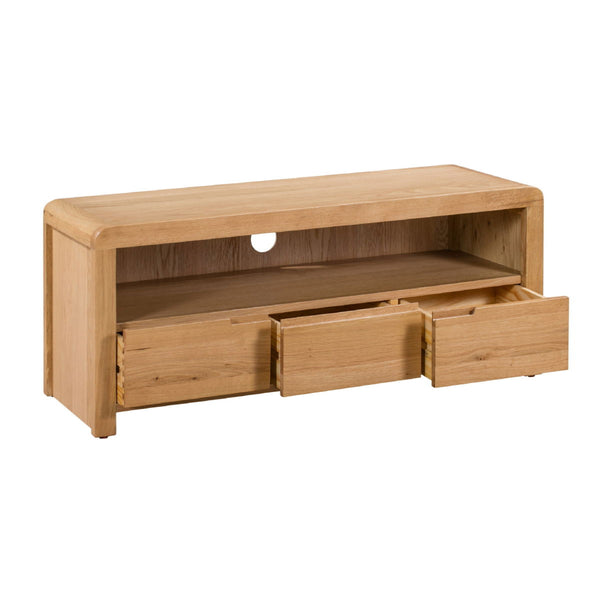CURVE OAK TV UNIT - Living with Luxury