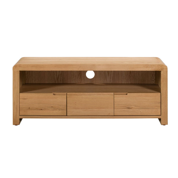 CURVE OAK TV UNIT - Living with Luxury