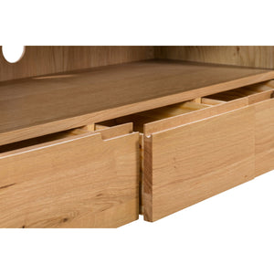CURVE OAK TV UNIT - Living with Luxury