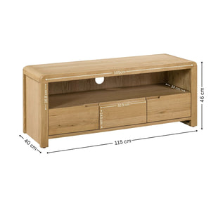 CURVE OAK TV UNIT - Living with Luxury