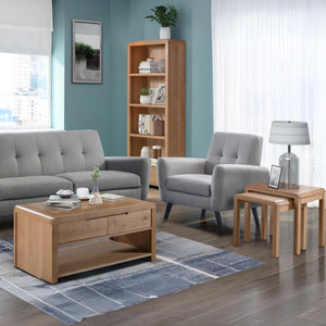 CURVE OAK TV UNIT - Living with Luxury