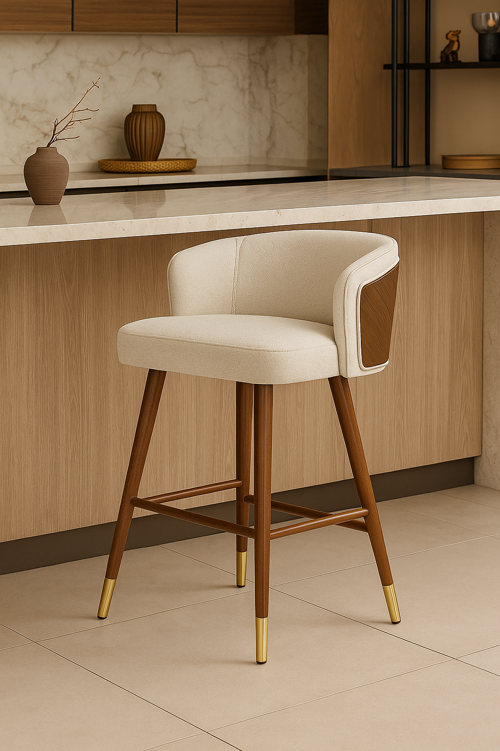 Okazaki Bar Stool - Living with Luxury
