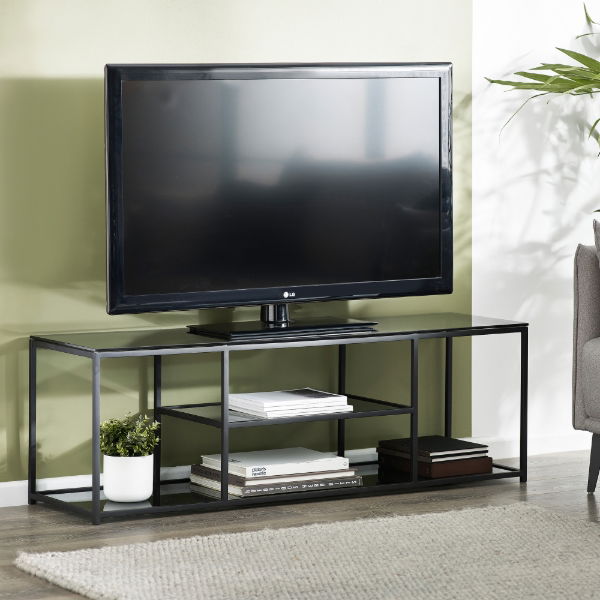Chicago TV Unit - Smoked Glass - Living with Luxury