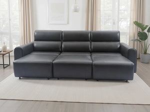 Conway 3 Seater Electric Sofa – Grey & Black Stylish Living Room Seating