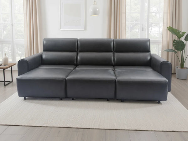 Conway 3 Seater Electric Sofa – Grey & Black Stylish Living Room Seating