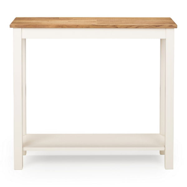 COXMOOR CONSOLE TABLE 90CM - IVORY & OAK - Living with Luxury