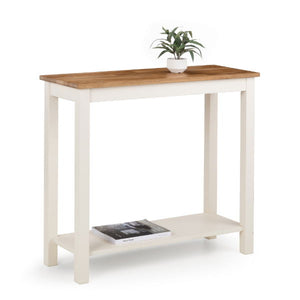 COXMOOR CONSOLE TABLE 90CM - IVORY & OAK - Living with Luxury