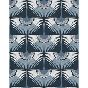 Crane wallpaper by Bobbi Beck — Living with Luxury
