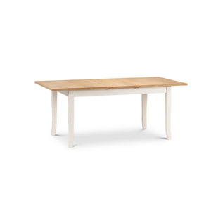 DAVENPORT IVORY/OAK EXTENDING DINING TABLE - Living with Luxury
