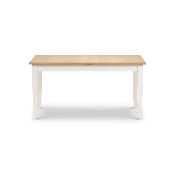 DAVENPORT IVORY/OAK EXTENDING DINING TABLE - Living with Luxury