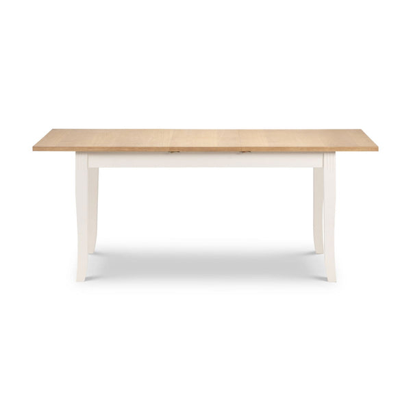 DAVENPORT IVORY/OAK EXTENDING DINING TABLE - Living with Luxury