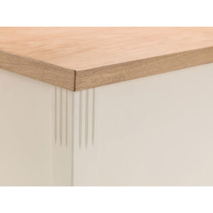 DAVENPORT IVORY/OAK STORAGE BENCH - Living with Luxury