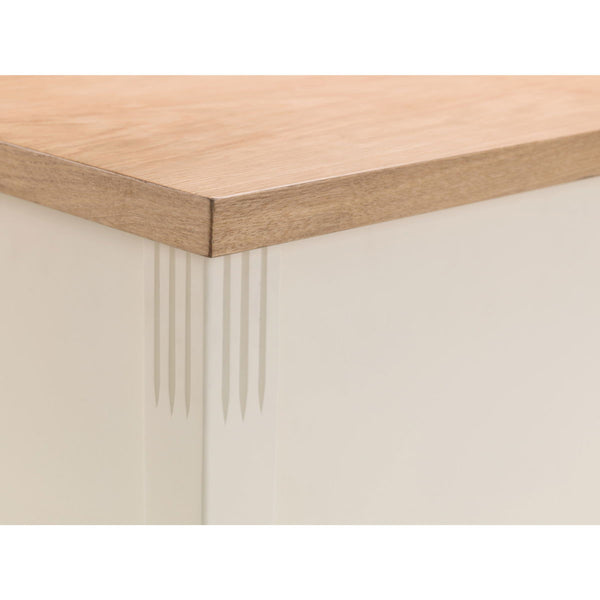 DAVENPORT IVORY/OAK STORAGE BENCH - Living with Luxury