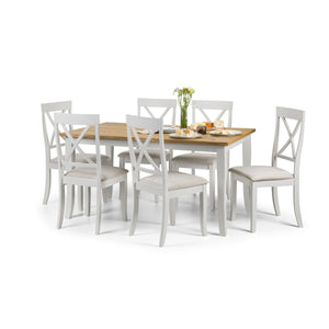 DAVENPORT OAK/ELEPHANT GREY DINING TABLE - Living with Luxury