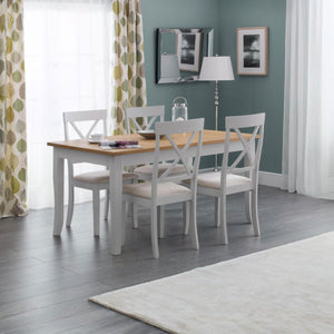 DAVENPORT OAK/ELEPHANT GREY DINING TABLE - Living with Luxury