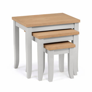 DAVENPORT OAK/ELEPHANT GREY NEST OF TABLES - Living with Luxury