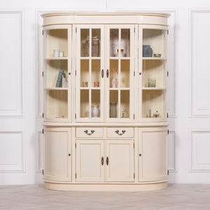 Large Vintage Cream Dresser Display Cabinet – view 5