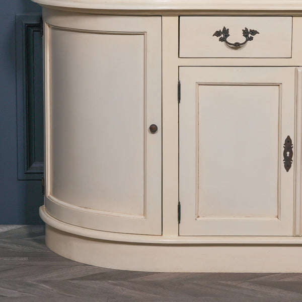 Large Vintage Cream Dresser Display Cabinet – view 2
