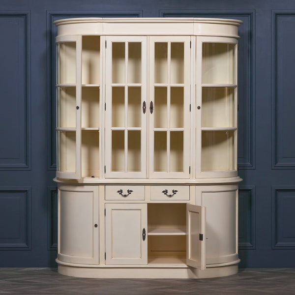 Large Vintage Cream Dresser Display Cabinet – view 3