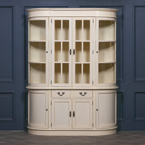 Large Vintage Cream Dresser Display Cabinet – view 4