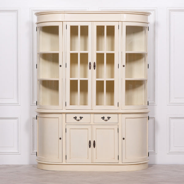 Large Vintage Cream Dresser Display Cabinet – view 8