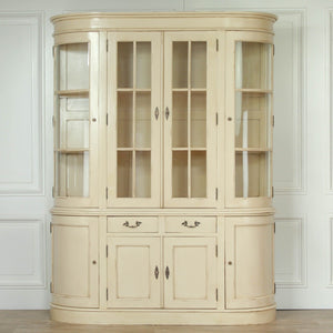 Large Vintage Cream Dresser Display Cabinet – view 9