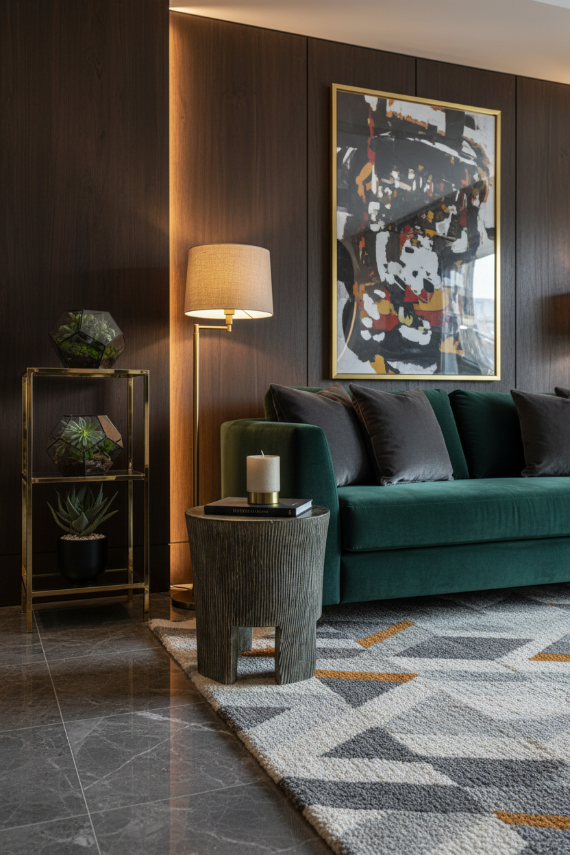 Wooden Side Table with Legs - Cameroon - 93.8 - Living with Luxury
