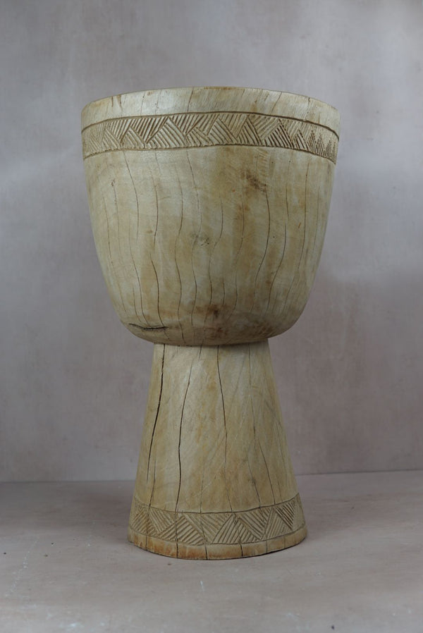 Tapered Wood Side Table - Cameroon - 93.7 - Living with Luxury
