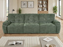 Dallas 3 Seater Electric Sofabed – Beige, Grey & Green Living Room Sofa