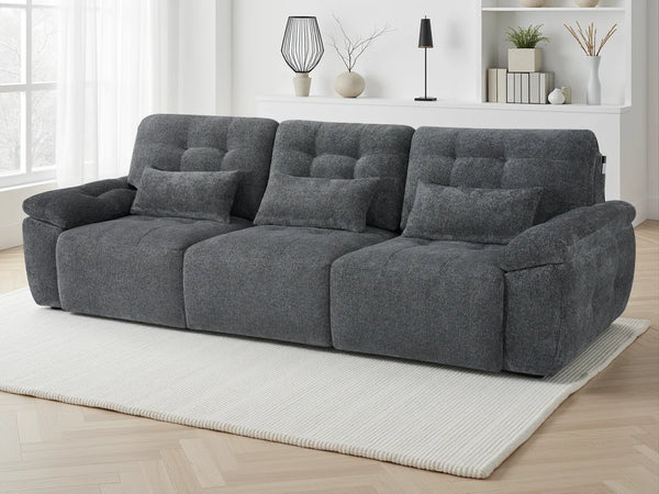 Dallas 3 Seater Electric Sofabed – Beige, Grey & Green Living Room Sofa