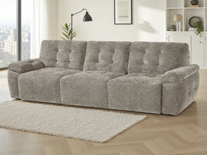 Dallas 3 Seater Electric Sofabed – Beige, Grey & Green Living Room Sofa