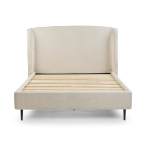 EDEN BOUCLE BED 135CM - IVORY - Living with Luxury