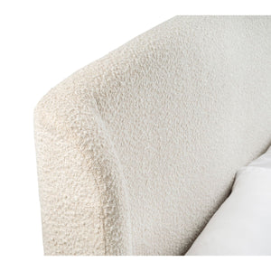 EDEN BOUCLE BED 150CM - IVORY - Living with Luxury