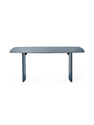 Element Rectangular Glass Table - Matt Blue - Living with Luxury