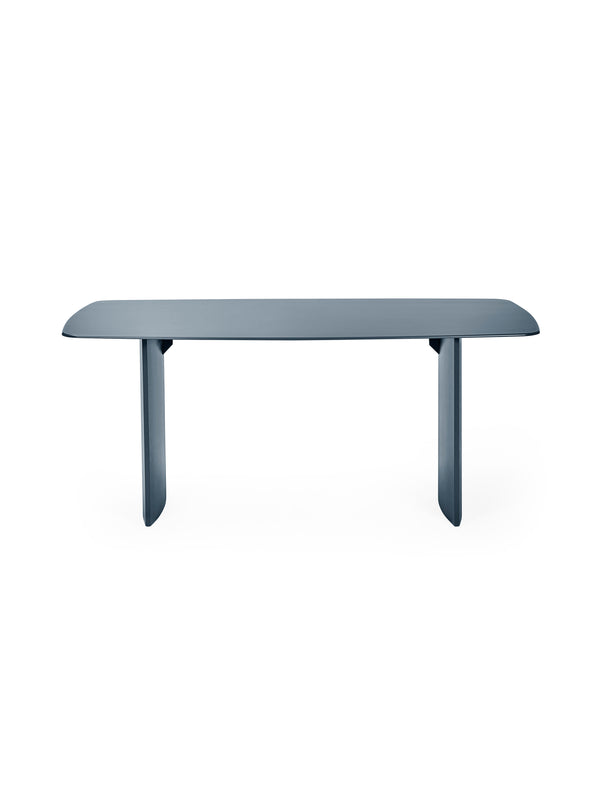 Element Rectangular Glass Table - Matt Blue - Living with Luxury
