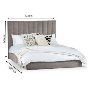 ELOISE 90CM BED IN A BOX - GREY - Living with Luxury