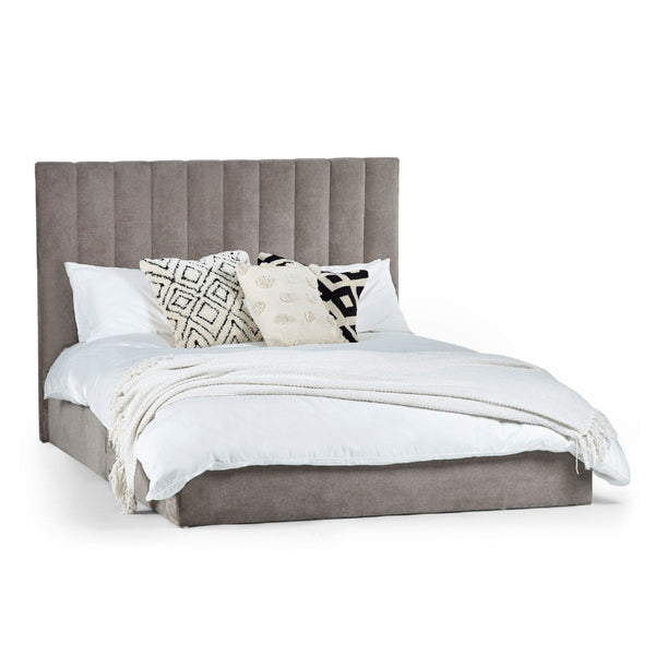 ELOISE 150CM BED IN A BOX - GREY - Living with Luxury