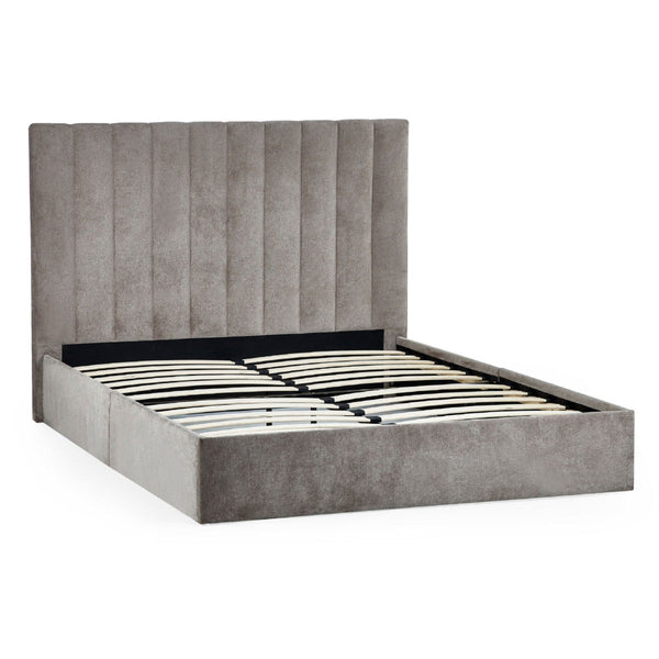 ELOISE 150CM BED IN A BOX - GREY - Living with Luxury