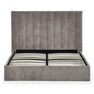 ELOISE 150CM BED IN A BOX - GREY - Living with Luxury