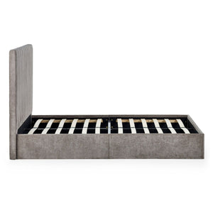 ELOISE 150CM BED IN A BOX - GREY - Living with Luxury