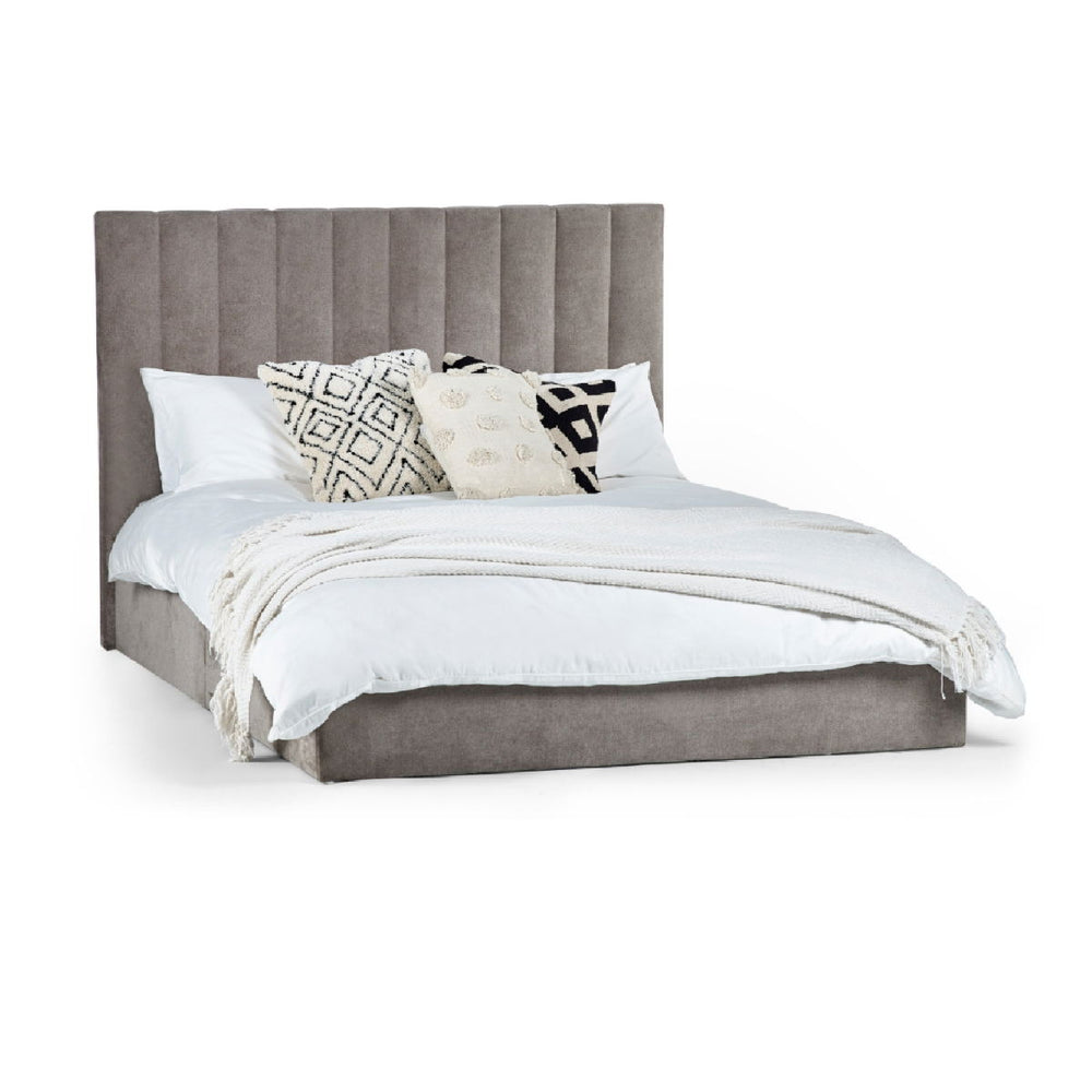 ELOISE 135CM BED IN A BOX - GREY - Living with Luxury